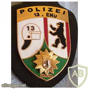 Germany Berlin State Police - operations battalion 13 pocket badge img27292