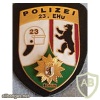 Germany Berlin State Police - operations battalion 23 pocket badge