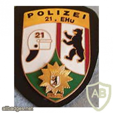 Germany Berlin State Police - operations battalion 21 pocket badge img27295
