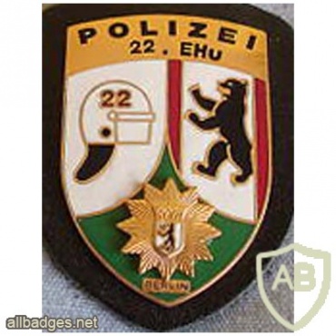 Germany Berlin State Police - operations battalion 22 pocket badge img27296