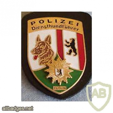 Germany Berlin State Police - Canine operator pocket badge img27308