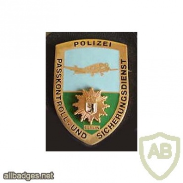Germany Berlin State Police - passport control and security pocket badge img27316