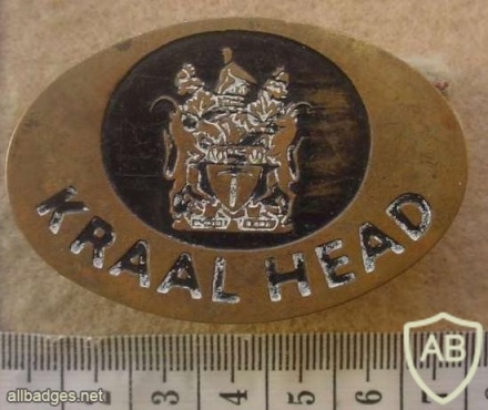 Rhodesian Internal Affairs Kraal Head badge img27360