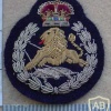 Rhodesian British South Africa Police Officers cap badge, Queens Crown img27389