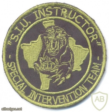 KOSOVO Police Special Intervention Unit (SIU) Instructor sleeve patch img27826