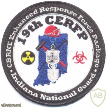 USA Indiana National Guard 19th CERFP sleeve patch img27831