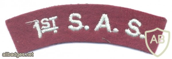 UK British Army WW2 - 1st Special Air Service Regiment (1st SAS) shoulder title img27879