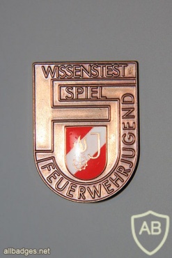 Austria Young Fire brigade knowledge test badge, Bronze img28373
