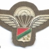 KATANGA Gendarmerie parachute wings, 1960s, bullion, replica?