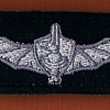 סמל חזה אות לוחם קומנדו ימי שייטת- 13 בוליון ( שזירת חוטי כסף )