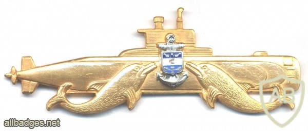 COLOMBIA Navy Submarine qualification badge, Officer, 1990s img29573