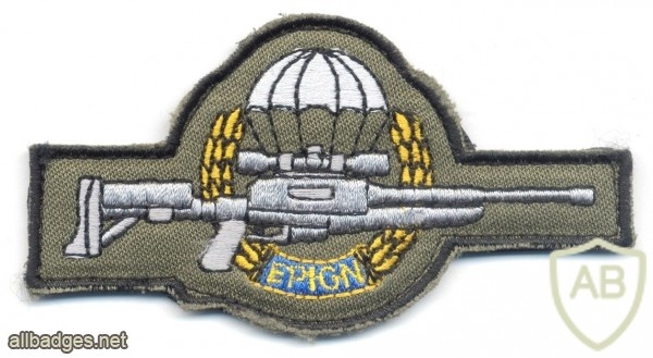 FRANCE National Gendarmerie Parachute Intervention Squadron ( EPIGN ) Sniper cloth badge img29787