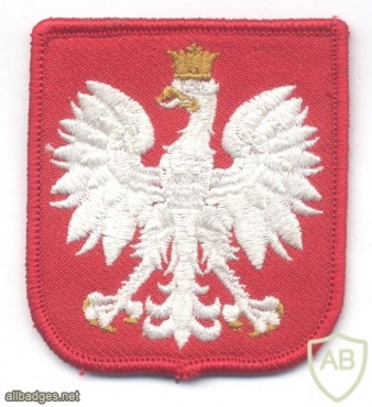 POLAND Army National Coat of Arms sleeve patch for international missions, 1990-1996 img31088