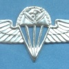 UGANDA Airborne Parachute jump wings, shiny silver