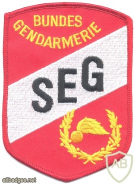 AUSTRIA Police Gendarmerie Special Action Group (SEG) sleeve patch img31864