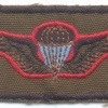 SOUTH WEST AFRICA Parachute Instructor wings, 1984 - 1990, cloth