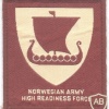 NORWAY - Norwegian Army High Readiness Force sleeve patch