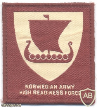 NORWAY - Norwegian Army High Readiness Force sleeve patch img33026