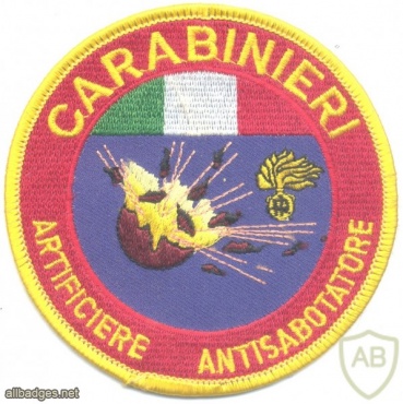 ITALY Carabinieri Anti-sabotage Explosive Ordnance Disposal technician sleeve patch img33113