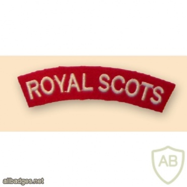 Royal Scots Cloth Shoulder Titles img33098