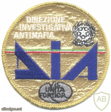 ITALY Anti-Mafia Investigation Department (DIA) sleeve patch img33118
