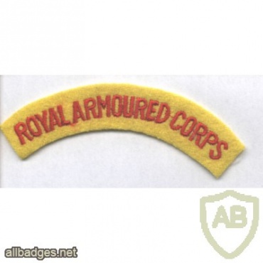 Royal Armoured Corps titles img33146