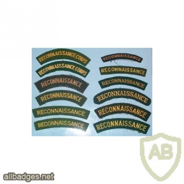 RECONNAISSANCE CORPS titles img33163