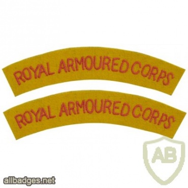 Royal Armoured Corps titles img33147