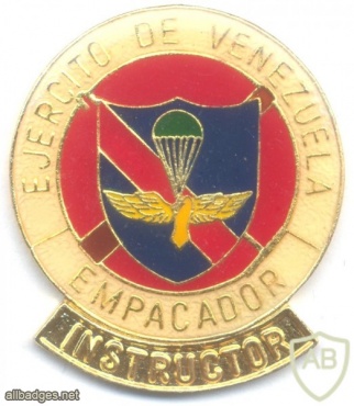 VENEZUELA Army Parachute Rigger Instructor qualification badge img33444