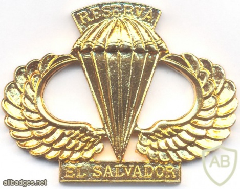 EL SALVADOR Reserve parachutist wings img33495
