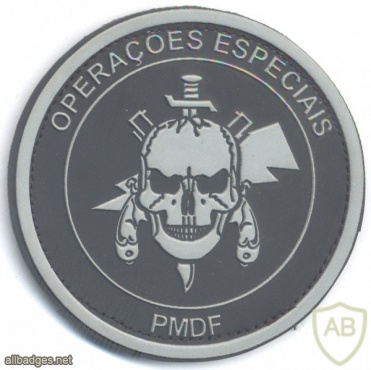 BRAZIL Federal District Military Police - Special Operations Battalion (BOE) Unit badge, rubber img33733