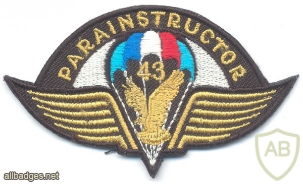 CZECH REPUBLIC Army 43rd Airborne Battalion Parachute Instructor cloth badge img34023