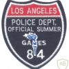 UNITED STATES Los Angeles Police Dept Official Summer Olympics Games 1984 patch