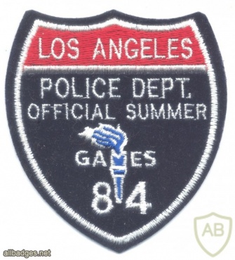 UNITED STATES Los Angeles Police Dept Official Summer Olympics Games 1984 patch img34030