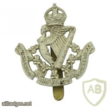 King's Liverpool Regiment, 8th IRISH Battalion cap badge, King's crown, type 1939 img34209