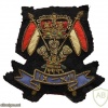 9th/12th Royal Lancers cap badge, officer bullion