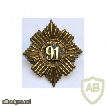 91st (Argyllshire Highlanders) Regiment of Foot cap badge img34325