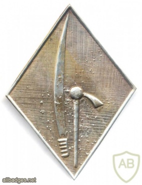 CENTRAL AFRICAN REPUBLIC Army cap beret badge #2, silver, 1980s img34359