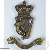 Connaught Rangers cap badge, two pieces, Queen Victoria crown
