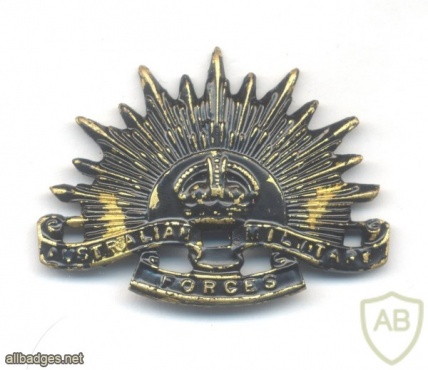AUSTRALIA Australian Military Forces Rising Sun Collar Badge (1948-53) img34377