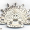 AUSTRALIA Australian Military Forces Rising Sun Hat Badge (1948-53), silver