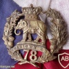 78th (Highlanders) Regiment of Foot (or The Ross-shire Buffs) Glengarry Badge