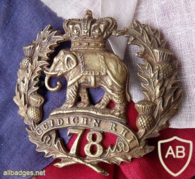 78th (Highlanders) Regiment of Foot (or The Ross-shire Buffs) Glengarry Badge img34403