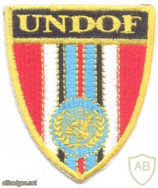 UNITED NATIONS Disengagement Observer Force (UNDOF) sleeve patch img34570