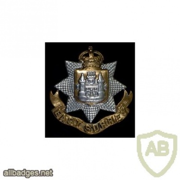 East Surrey Regiment cap badge, King's crown img34608