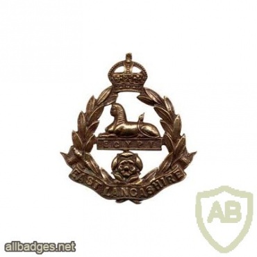 East Lancashire Regiment cap badge, King's crown img34606