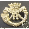 Duke of Cornwall's light infantry cap badge, silver plated for officers