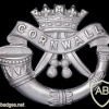 Duke of Cornwall's light infantry cap badge, nickel, probably fake