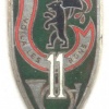 FRANCE 11th Armoured Regiment pocket badge, type 3
