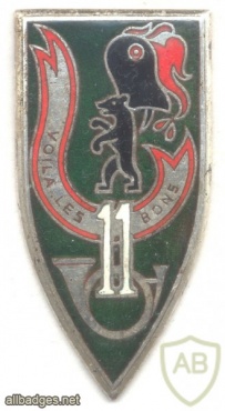 FRANCE 11th Armoured Regiment pocket badge, type 3 img34778